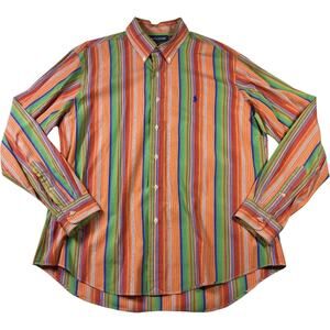 VTG Ralph Lauren Golf Button Up Shirt Men's XL Preppy Golf wear Hong Kong made